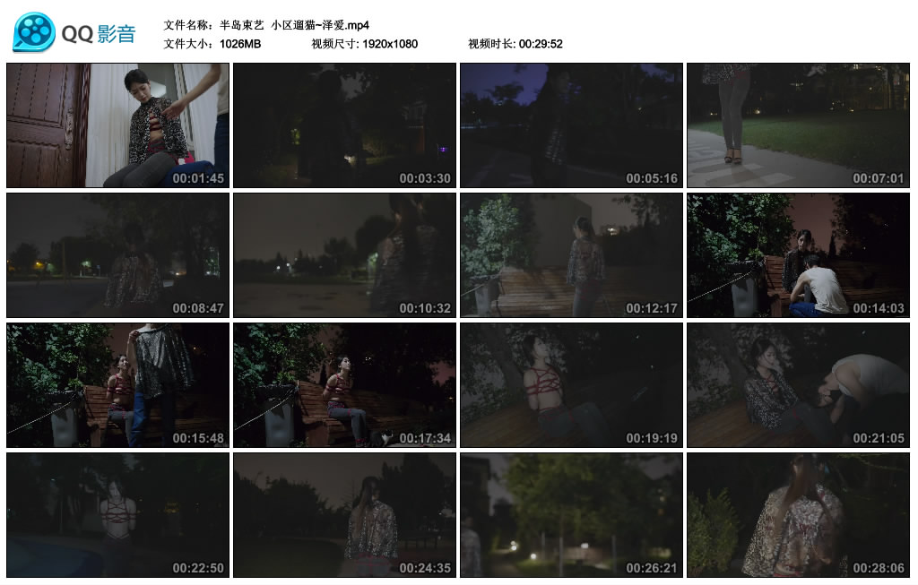 【半岛束艺】 小区遛猫~泽爱-缚乐绳艺